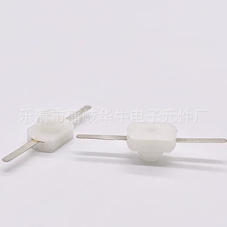 按钮开关8*12白色加长脚按键开关 长脚白色自锁开关小电器开关