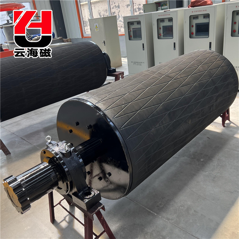 小型磁选机 强永磁半磁滚筒除铁器厂家干式永磁筒式磁选