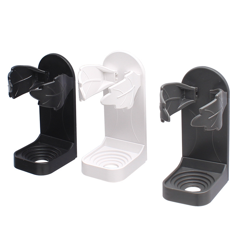 Rack de afeitar sala de maquillaje de pared sin perforación de afeitar eléctrico almacenamiento percha de afeitar hombre soporte de afeitar