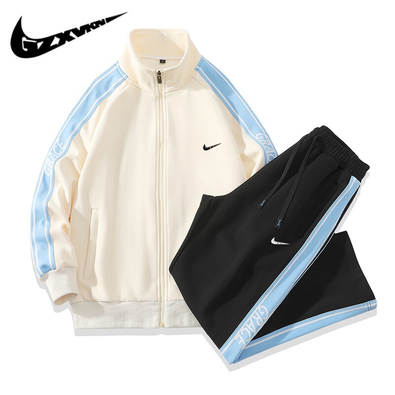 Men's 2025 Spring and Autumn Sports and Casual Suits for Men and Couples Trendy Brand Sweatshirts and Jackets Running Sportswear Two-Piece Sets for Women