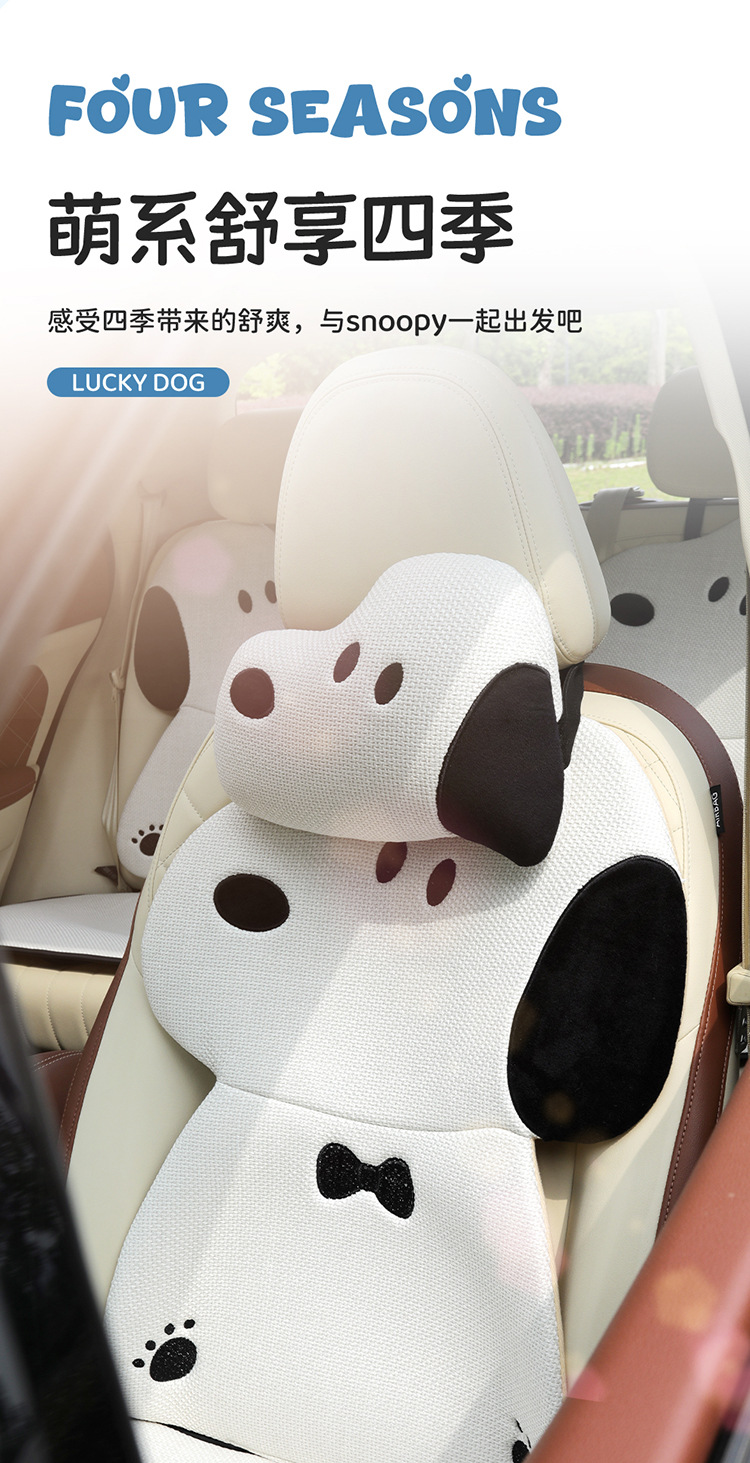 Car seat cushion for all seasons, cute cartoon internet-famous seat cover, simple internet-famous car seat cover, single piece
