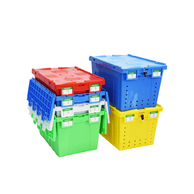 Caja de Logística de Inserción Oblicua Feiyu Sheng, Caja de Transporte Médico, Caja de Plástico para Entrega en Supermercados y Tiendas de Conveniencia con Tapa Abatible
