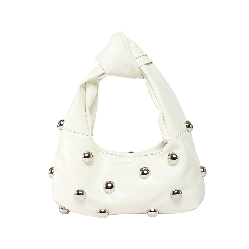 Bolso de axila con textura transfronteriza 2025 primavera nuevo bolso femenino bolso de moda de alta gama bolso de hombro con cuentas personalizado