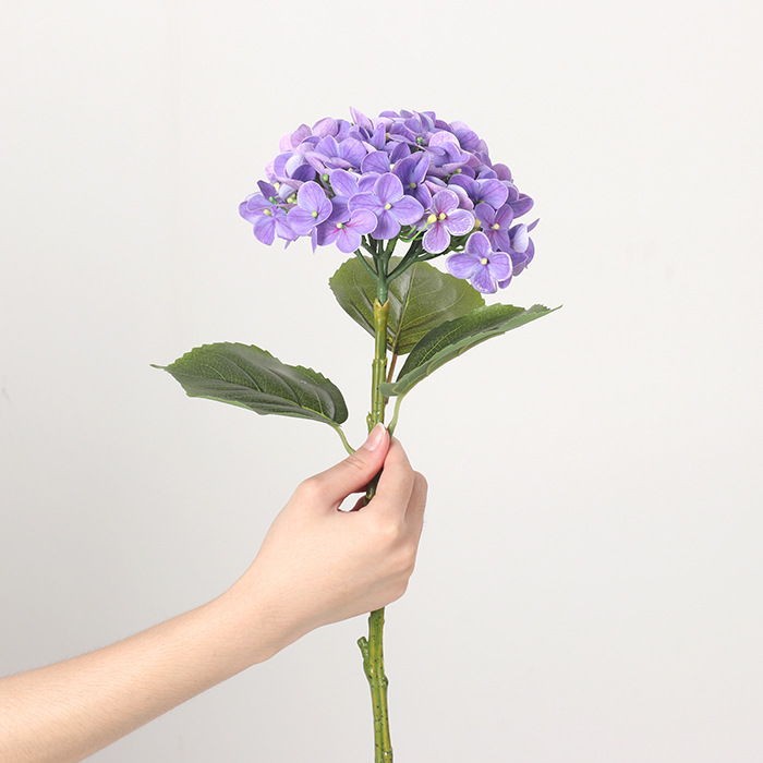 Hortensia simulada, flor simulada, sensación, ramo hidratante, evento de boda, accesorios de fotografía, decoración de ventana de sala de estar