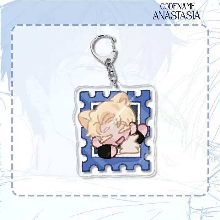 Acrylic Keychain (Codename Anastasia) Double-Sided 6 cm, Cute Character Pendant