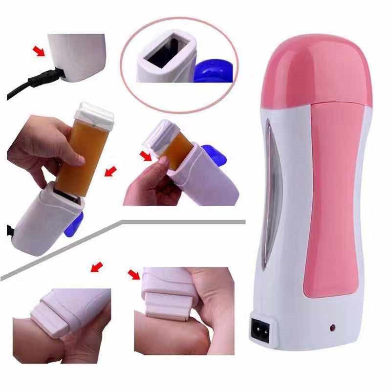 Cross-border hot wax heater mini wash-free underarm and leg hair removal device single piece 100g portable epilator