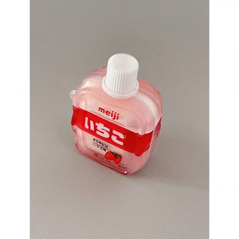 Cartoon Cute Coffee Strawberry Milk Ear Case para AirPods1 / 2 / 3 / 4 / pro / pro2 Case