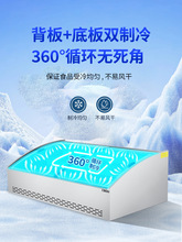 三层阶梯式冷藏保鲜展示柜海鲜冷冻冰台式摆摊三轮车炸串水果台面