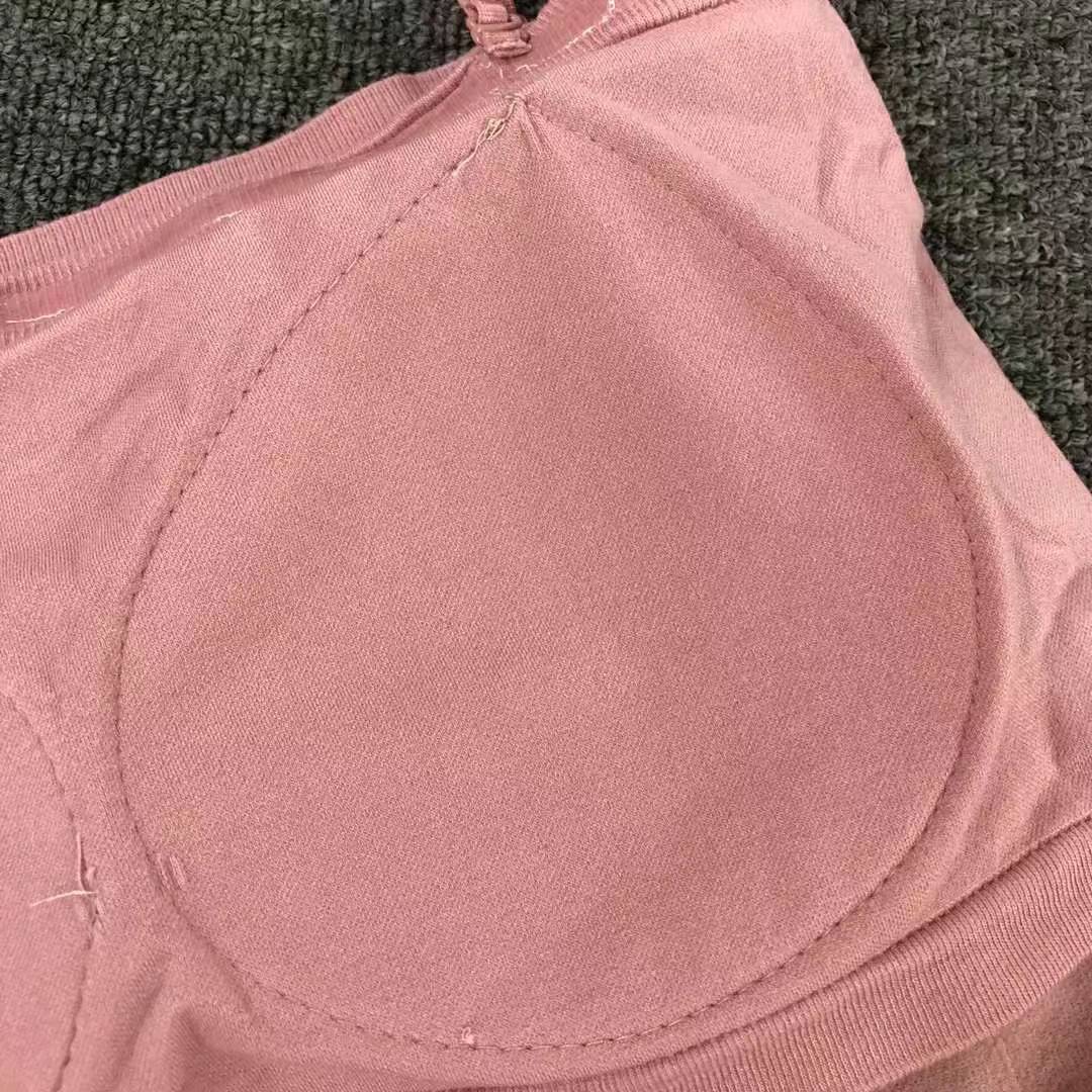 Nueva taza fija sin costuras hermosa espalda sin anillo de acero ropa interior chaleco chaleco cómodo ropa interior damas base sostén al por mayor