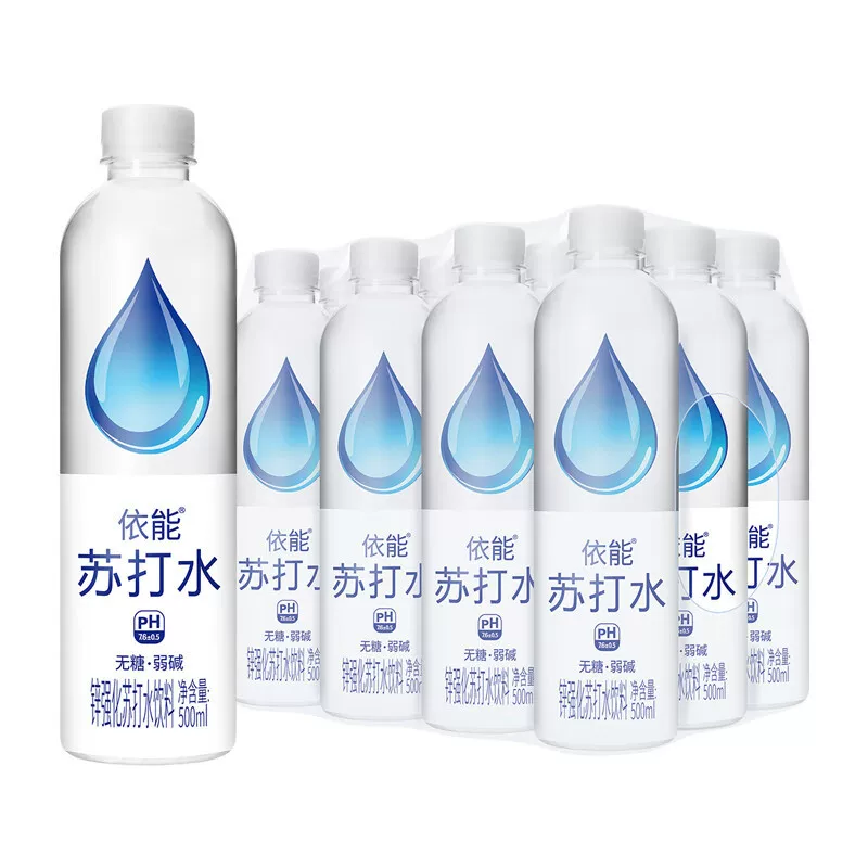 Zinc-enhancing soda drink, white peach flavor, sugar-free, steam-free, weak alkali 500ml*12 bottles
