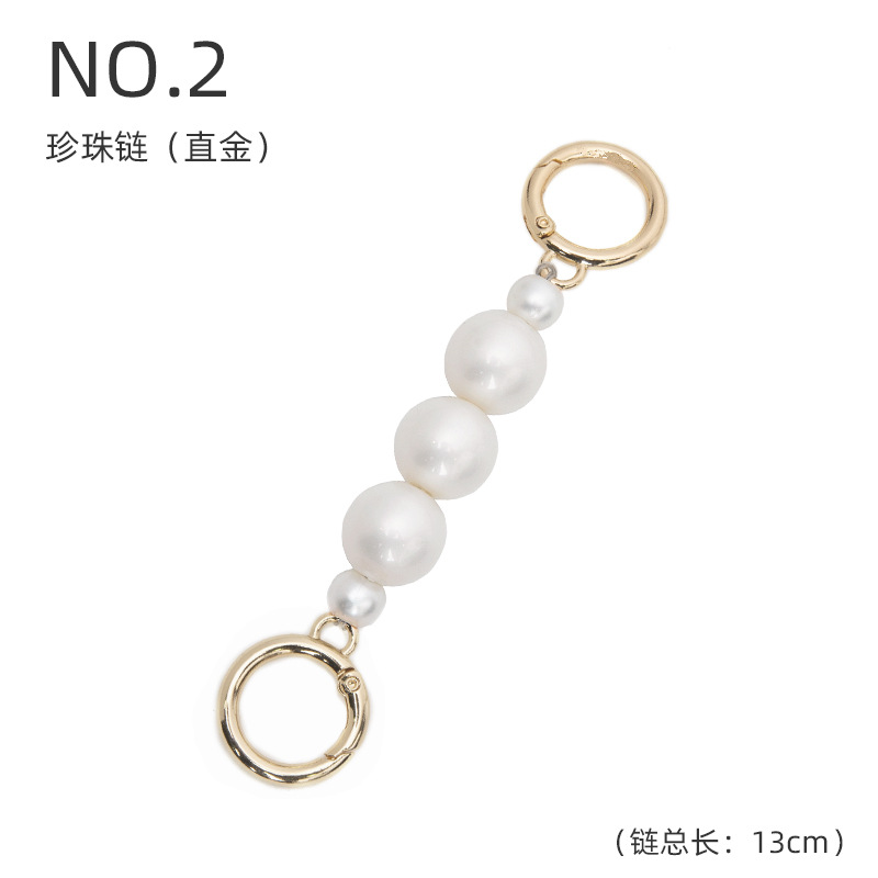 Hengjiang accesorios adecuados para Kouchi Mahjong bolsa accesorios de cadena de la perla bolsa de cadena de extensión con bolsa de la axila cadena decorativa