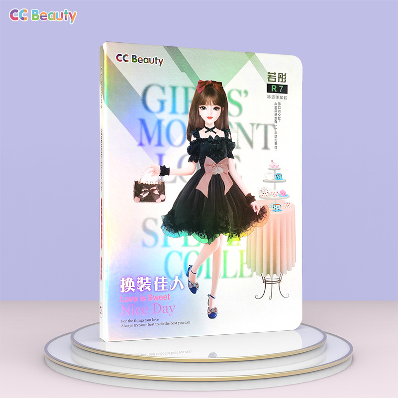 Variedad moda creativa cambiante pegatina magnética repetida pegatina libro traje de almacenamiento educación temprana iluminación juguete 5 libro tranquilo