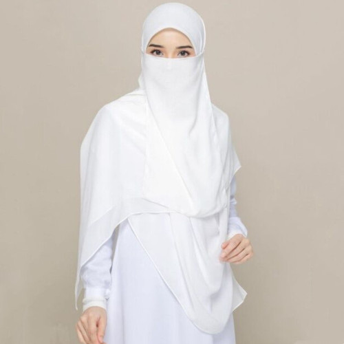 Summer Breathable Dubai Fashion Scarf Single Layer Chiffon Face Mask Sun Protection Malaysia H503