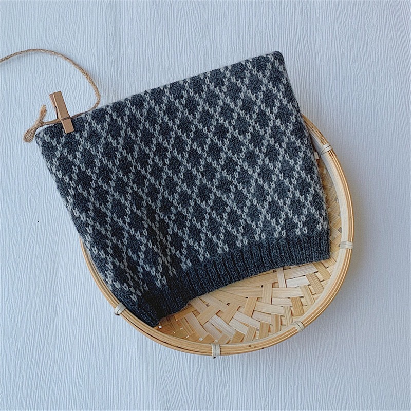 다이아몬드 스카프 블랙