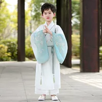 Hanfu Boys Весенние и Летние детские китайские школьные костюмы для девочек Костюмы в китайском стиле