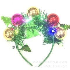 クロスボーダーボールカラーストリップヘッドバンドクリスマスヘッドバックルクリエイティブ発光パーティーカラーボールヘッドバンド卸売