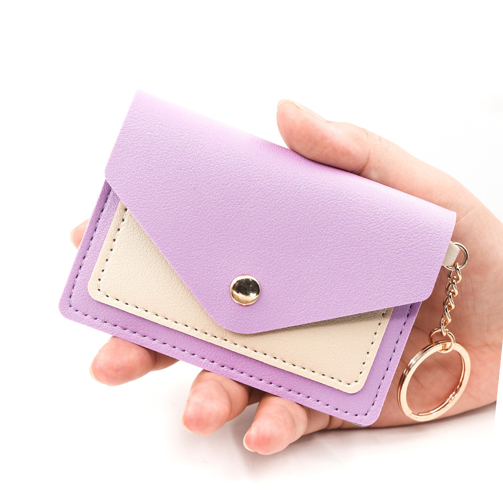 Nuevo nicho simple sobre bolsas de tarjetas creativas de color caramelo tarjeta de estudiantes bolsas de cambio tarjeta de tarjeta de identificación cubierta