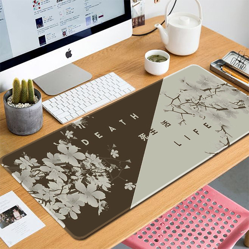 Amazon alfombrilla de ratón transfronteriza al por mayor vida y muerte gran estera de mesa gruesa computadora estera de aprendizaje de oficina niños y niñas estera del teclado