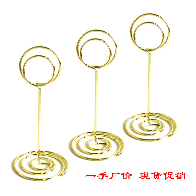 Nordic ins amor titular de la nota de escritorio 85mm creativo Pavo Real oro redondo titular de la tarjeta de visita vertical titular del asiento de la boda