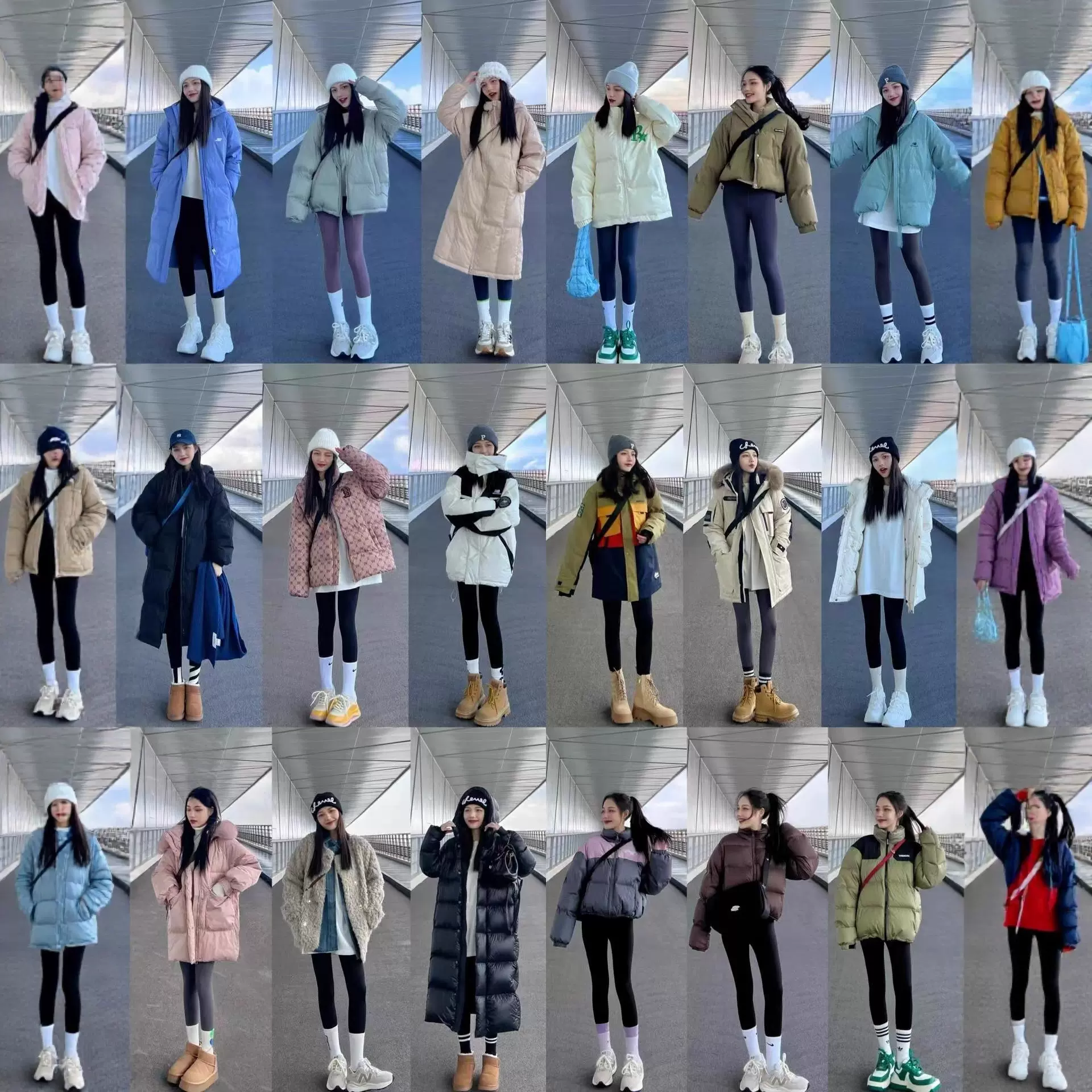 十三行羽绒服女2024新款中长款连帽小个子甜美加厚冬季外套女装款