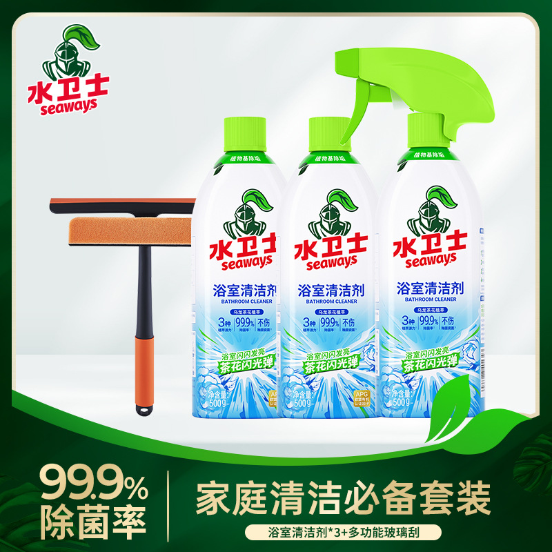 Bathroom cleaner*3 bottles (nozzle*1) + glass scraper