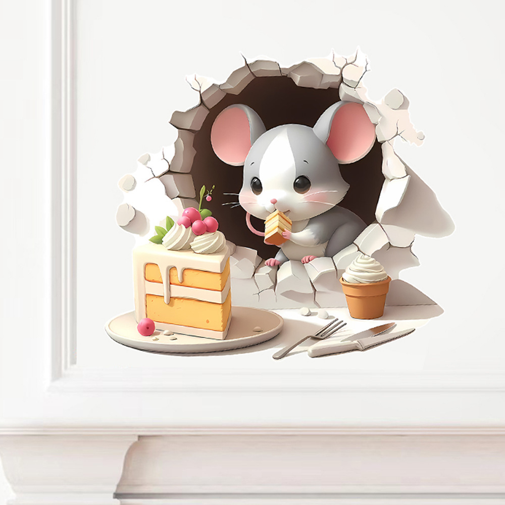 Autocollants muraux 3d décoratifs pour masquer les trous_voghion.com