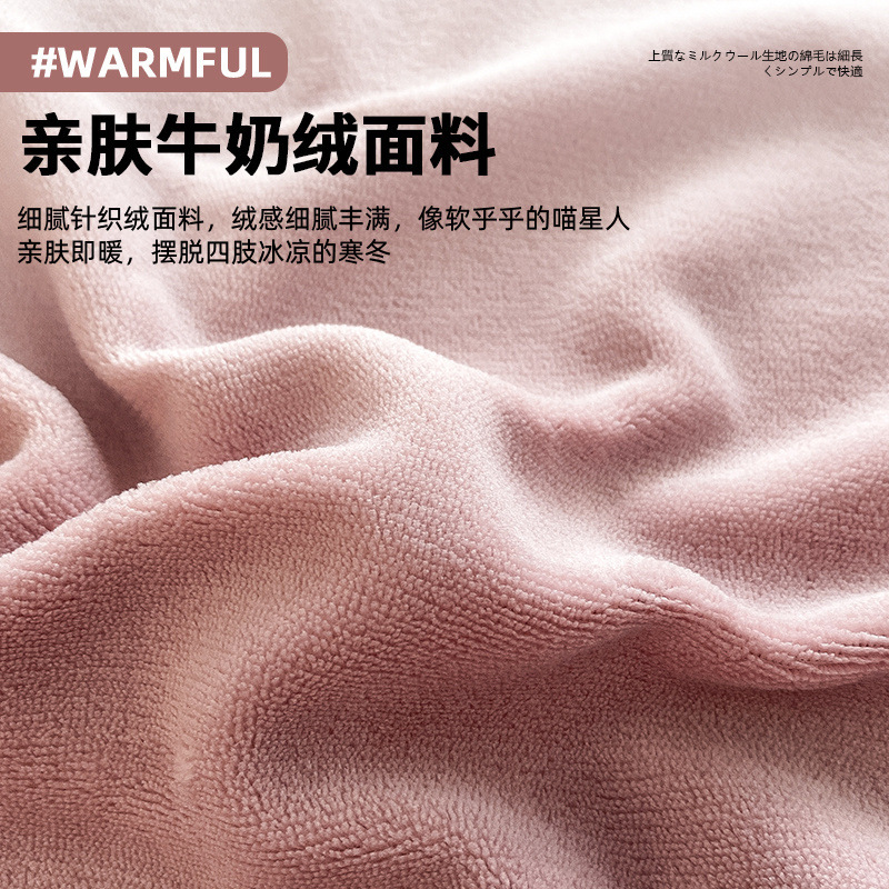 Una sábana de terciopelo de leche de una sola pieza con brida de invierno, terciopelo de coral más manta de terciopelo grueso, funda de almohada individual, juego de tres piezas