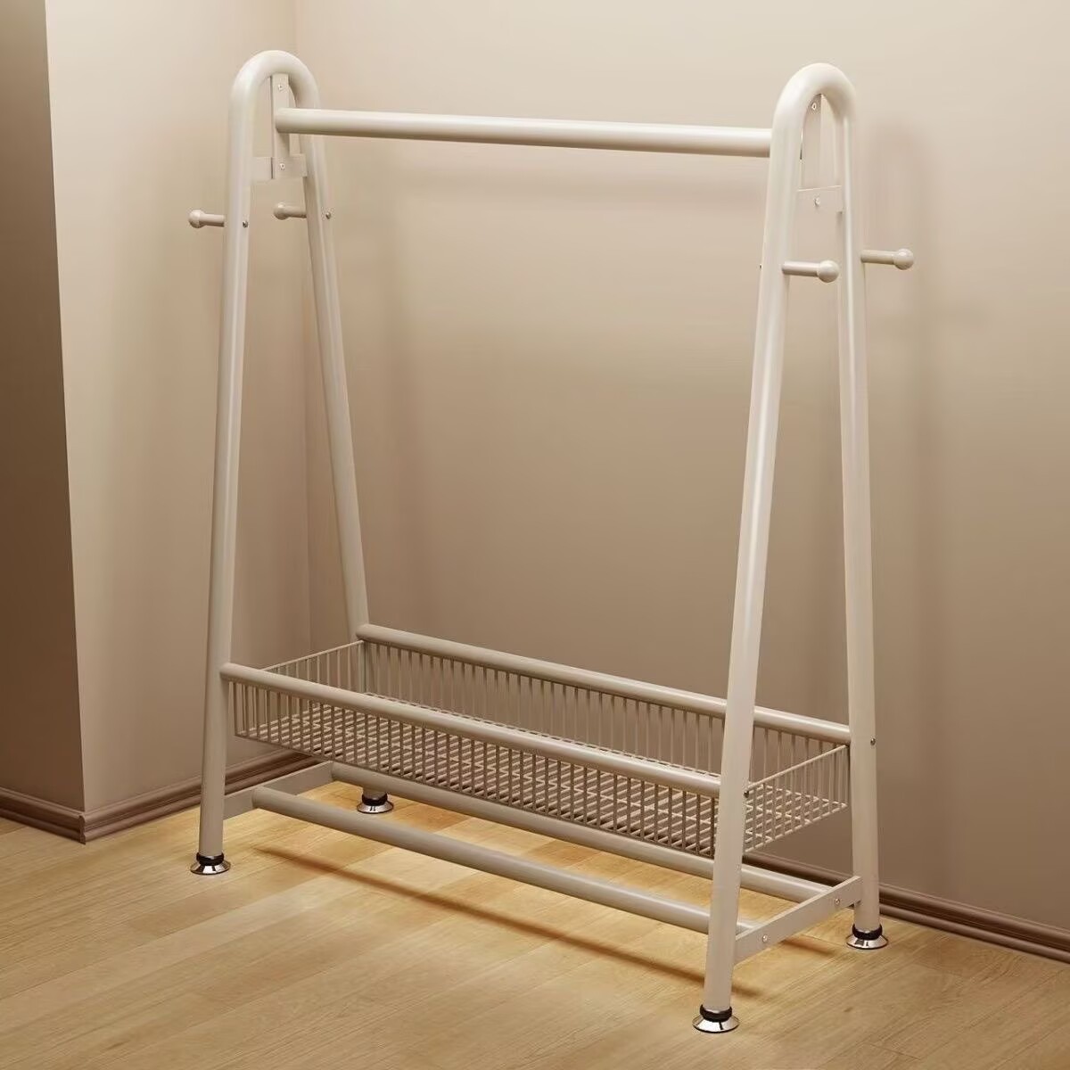 Clothes Rack Floor-Standing Bedroom Household Coat Rack Simple Clothes Rack Clothes Drying Rack Indoor Storage Rack Clothes Rod