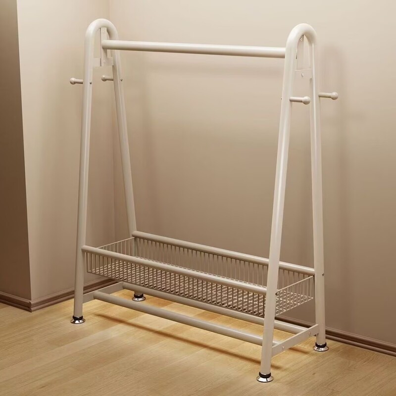 Clothes Rack Floor-Standing Bedroom Household Coat Rack Simple Clothes Rack Clothes Drying Rack Indoor Storage Rack Clothes Rod