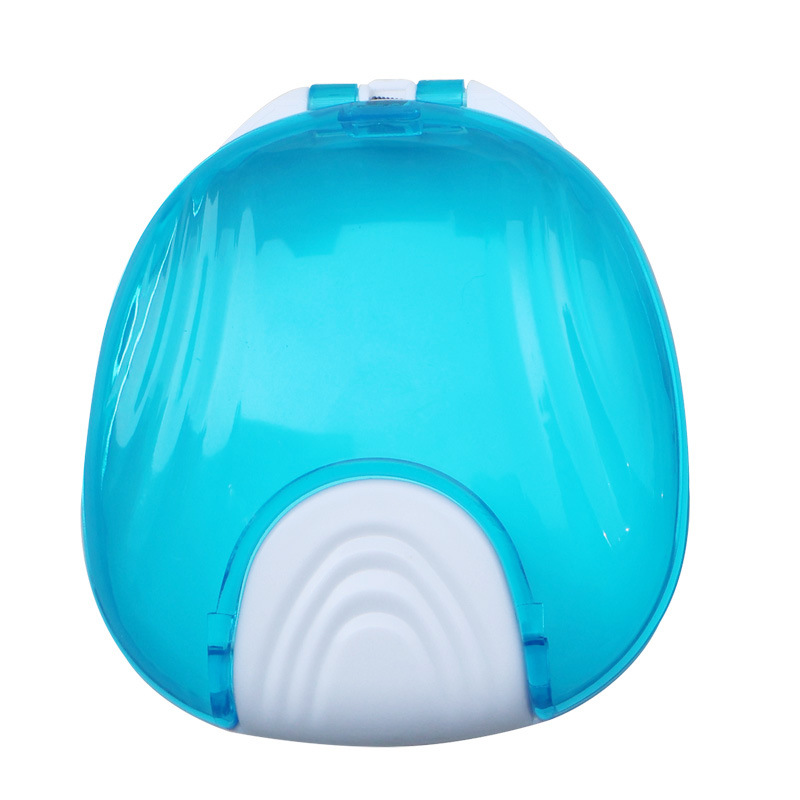 Tipo de prensa caja de dientes tipo cáscara transparente invisible tirantes caja mordedor cepillo caja de almacenamiento caja de soporte de colocación de la dentadura