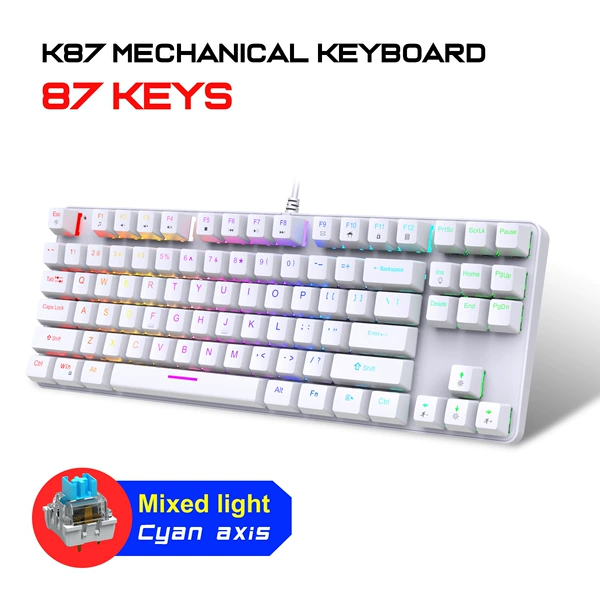 White 87 keys (blue axis