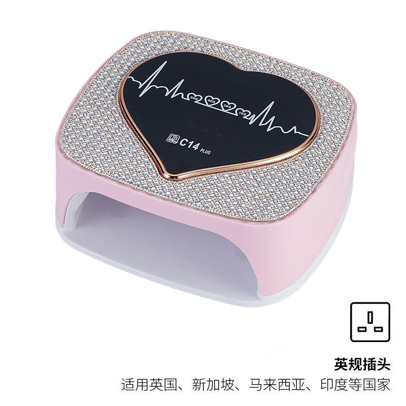 Lámpara de manicura transfronteriza 308W alta potencia manicura luz de fototerapia almacenamiento manicura tienda de manicuras manicuras manicuras pegamento manicuras manicuras asado luz