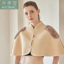 秋冬加绒保暖护肩宝妈坐月子披肩产后喂奶全棉斗篷护肩颈防寒坎肩
