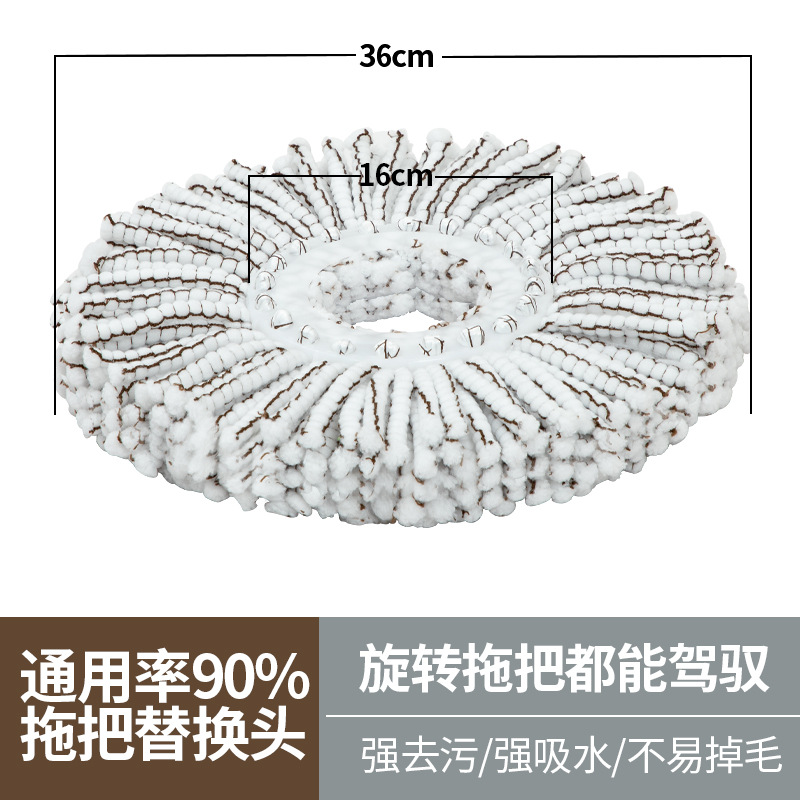 Cabezal de reemplazo del cabezal de fregona giratorio engrosado