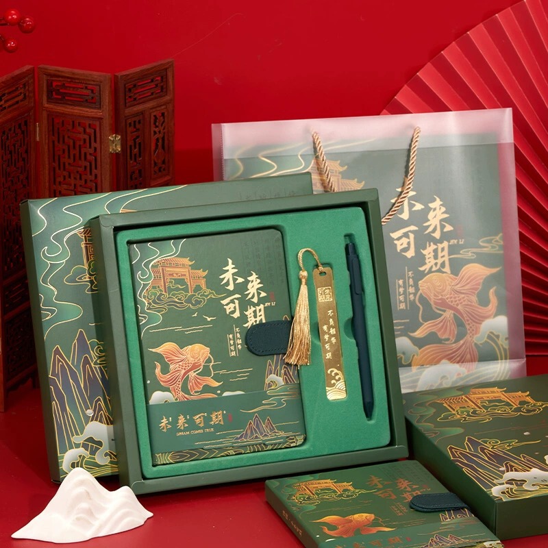 源头工厂锦鲤古典中国风故宫文创礼品学生奖励国潮高颜值新年礼盒|undefined