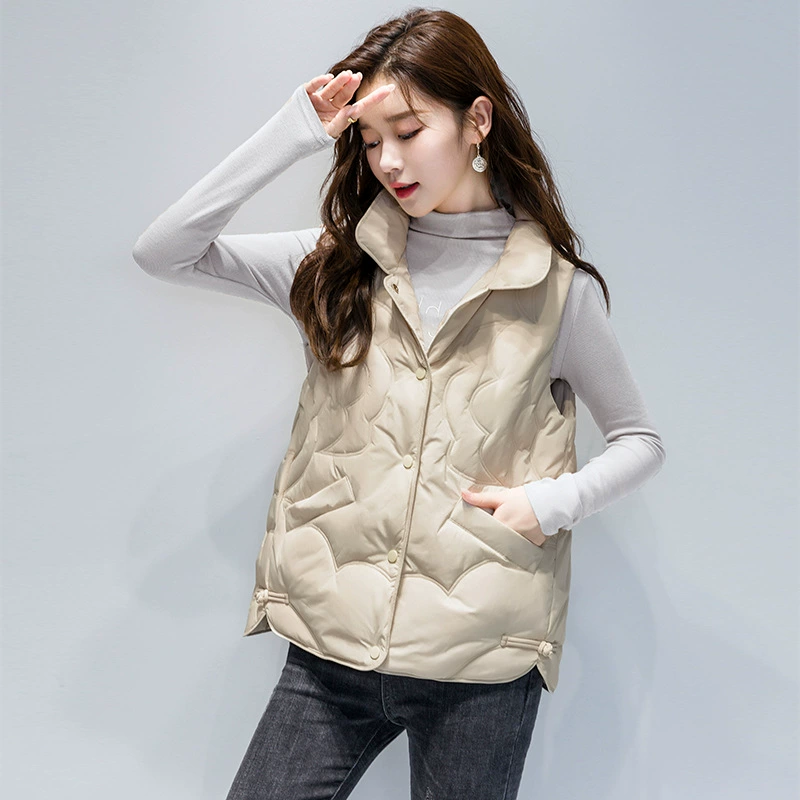 2022 осень-зима новый короткий жилет с перьями, Женский узкий жилет, жилет, холодное пальто с зажимом для лошадей