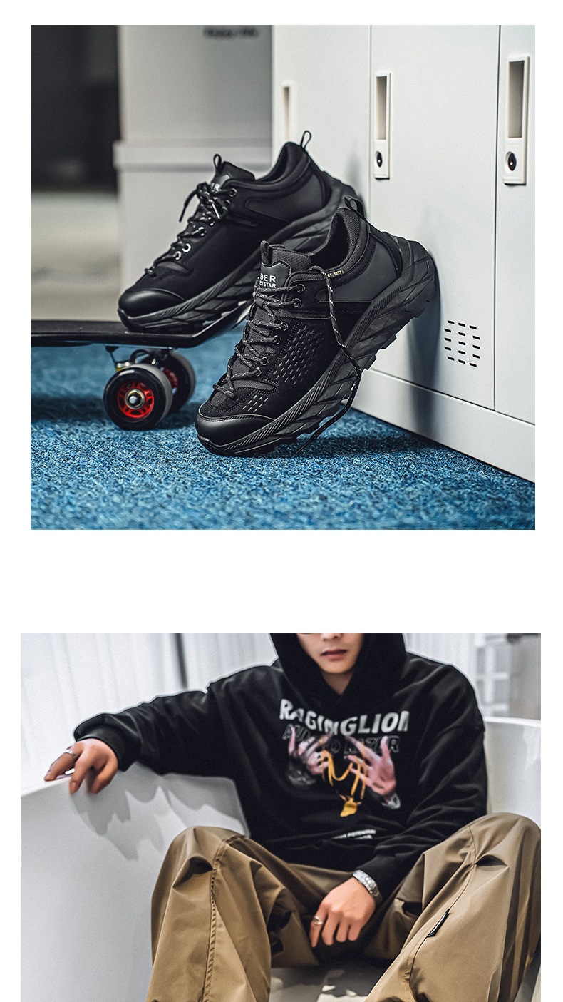 ShoeGlobe Frühjahr 2025 Neue Arbeitsschuhe für Herren: Rutschfest, abriebfest, mit dicker Sohle – ideal für Outdoor-Aktivitäten wie Wandern und andere Sportarten._voghion.com