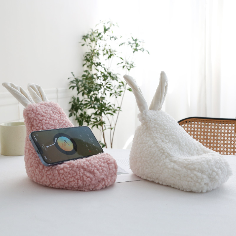 Beautiful elements rabbit mobile phone holder lazy sofa dormitory cute drama artifact mobile phone holder desktop ornaments