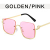 Advanced metal capacious sunglasses, glasses, high-quality style, Korean style, internet celebrity