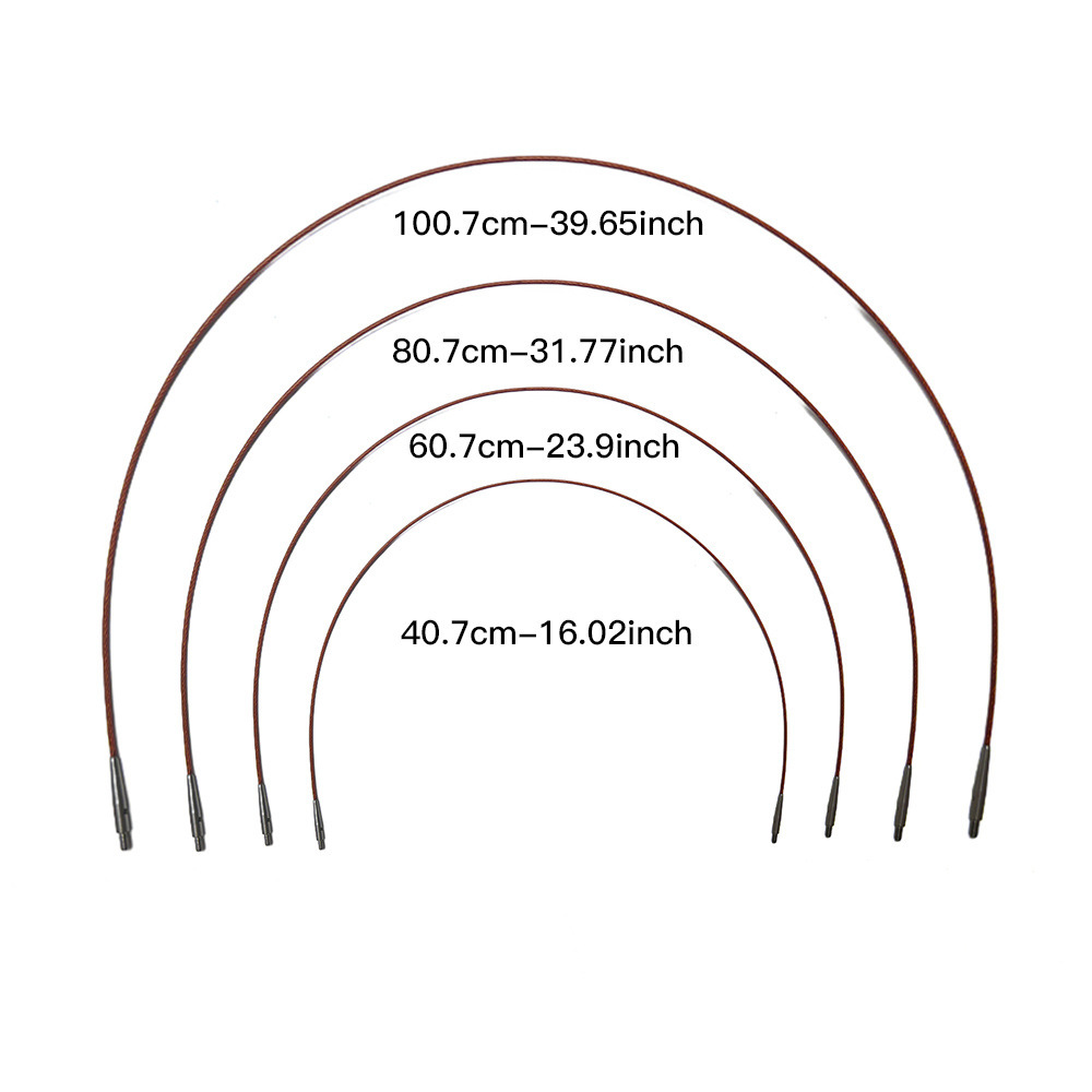 Agujas de suéter transfronterizas de óxido de silicio amarillo desmontables 10CM desmontables 13 conjuntos de agujas de cambio de cuerda