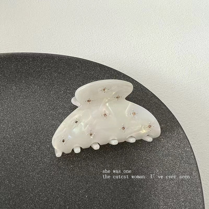 阿斓繁星镶钻醋酸质感中号抓夹半抓发可爱优雅ins风时尚气质发夹|undefined