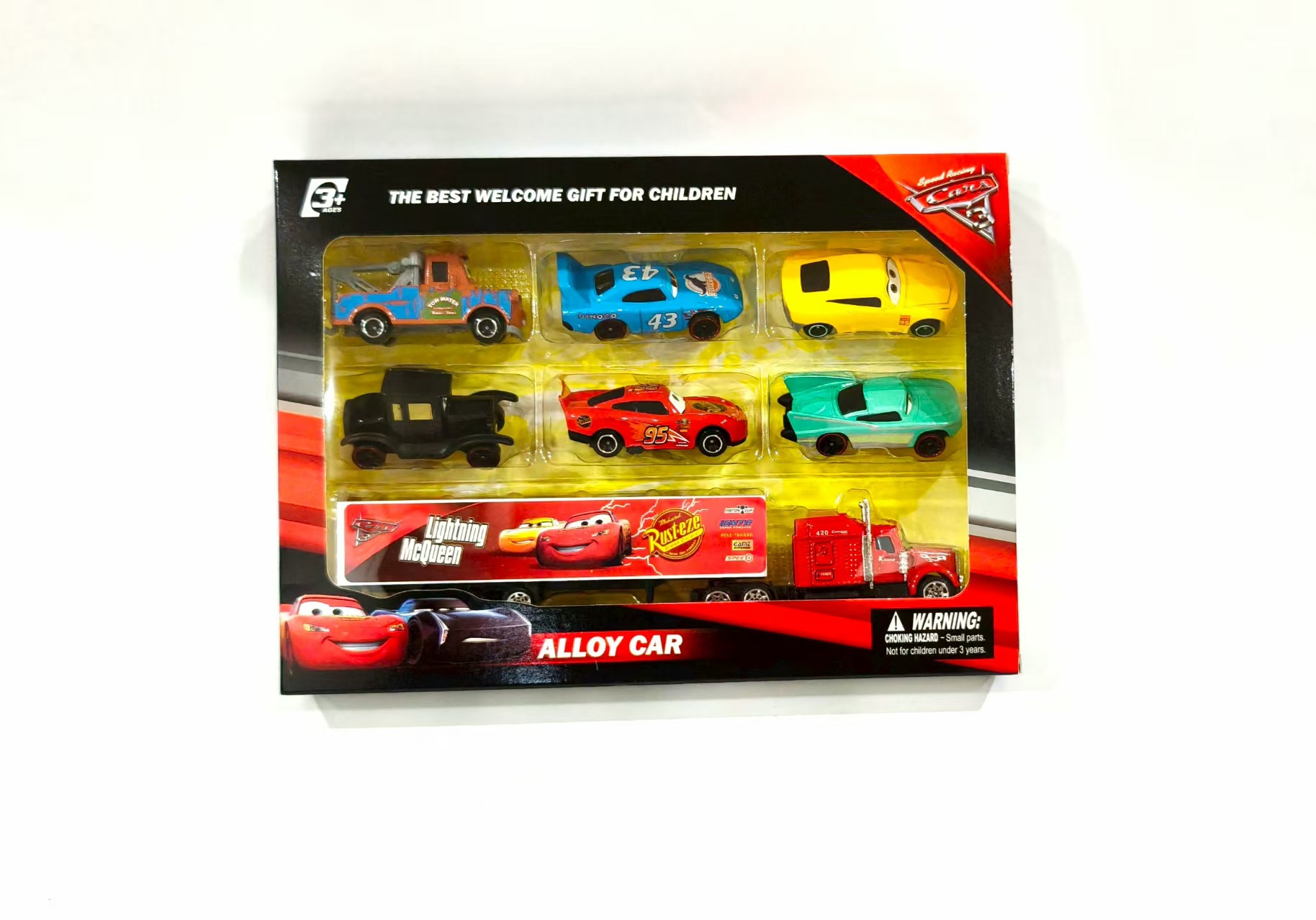 クロスボーダーの6種類の自動車の総動員の合金のレースの保安官の麦昆の板の歯の模型の滑車の置物