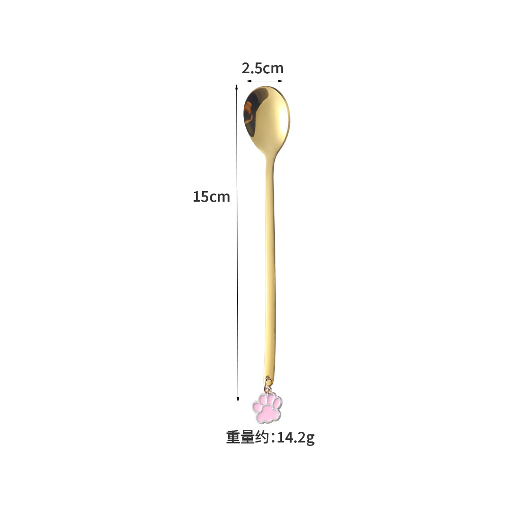 핑크 곰 발 펜던트