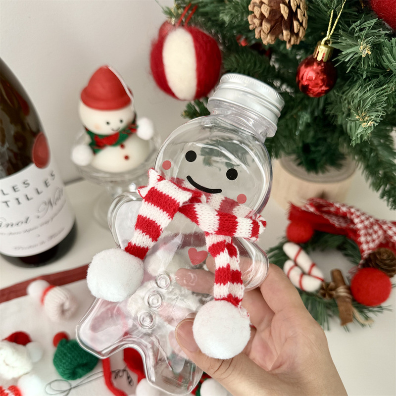 クリスマスミニ赤い緑の毛糸ニット帽子マフラー人形クリスマス雰囲気装飾品卸売り|undefined