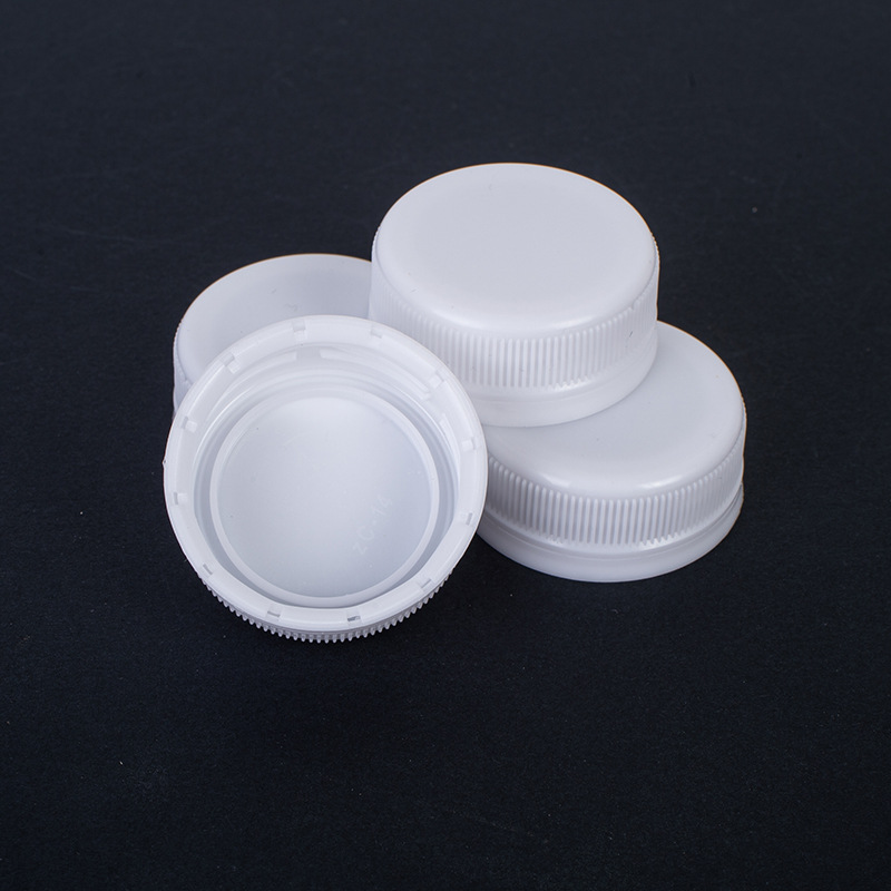 38口径脉动瓶盖白色塑料pe耐高温高密封油瓶饮料螺旋盖塑料瓶盖