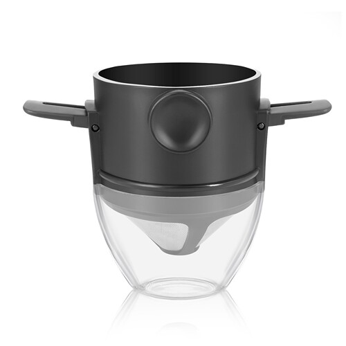 Coffee filter cup stainless steel filter-free filter little angel portable folding ear hand-brewed coffee filter cup