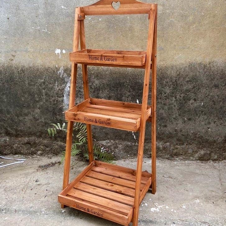 Fábrica directa de madera sólida retrógrada multicapa plegable balcón de planta trapezoidal suculenta
