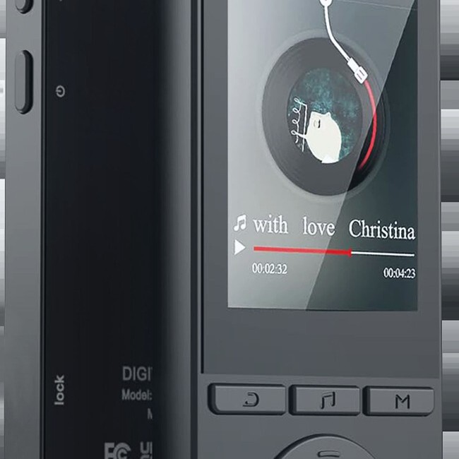 メーカーの新型mp 3は薄くて軽くて、携帯してスクリーンがあります。|undefined
