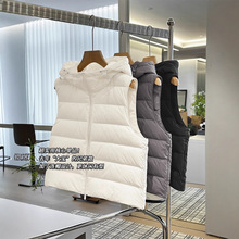 美洋MEIYANG【现货】二宝鸭绒马甲 大宝兄弟款~尼龙云感连帽羽绒