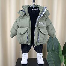 男童棉服加厚外套205新款儿童羽绒棉袄冬装宝宝帅气时髦男孩衣服